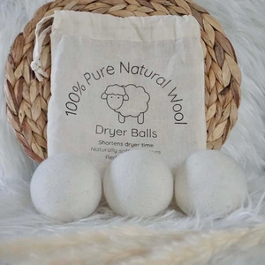 Wool Dryer Balls - Set of 3 & Storage Bag by &Keep