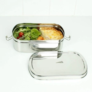 A Slice of Green Stainless Steel Extra Large Oval Lunch Box