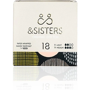 View product details for the &Sisters Naked Tampon - Light & Medium (18 pack)