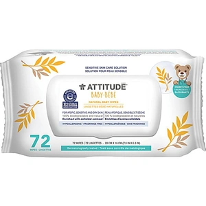 View product details for the Attitude Oatmeal Sensitive Natural Baby Care - Wipes