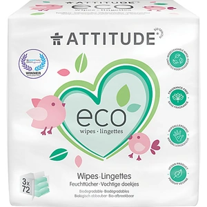 View product details for the Attitude Eco Baby Wipes (3 x 72 per pack)