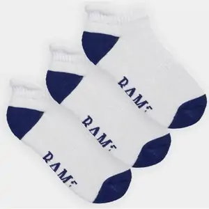 Bamboo Contrast Trainer Socks 3 Pairs