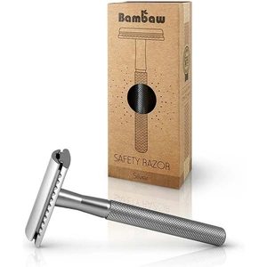 Bambaw Metal Safety Razor- Silver