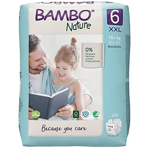 Bambo Nature Nappies - XXL Plus - Size 6 - Pack of 20
