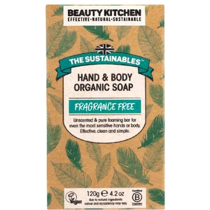 Beauty Kitchen The Sustainables Fragrance Free Hand & Body Organic Soap 120g
