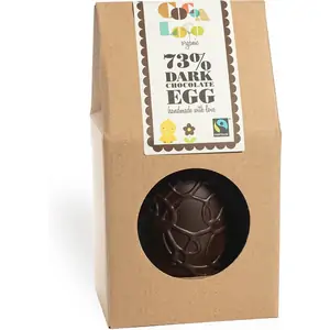 Cocoa Loco 73% Dark Chocolate Easter Egg with Buttons - 225g