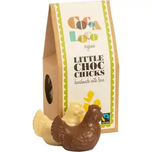 Cocoa Loco White & Milk Chocolate Chicks - 100g