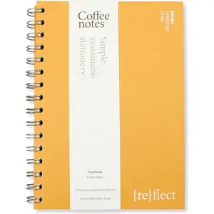 Coffee Notes A5 Lined Wirobound Notebook - Pils
