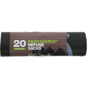 D2w - Degradable Plastics D2w Degrdable Refuse Sacks - 70L - Roll of 20