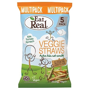 Eat Real Kiddies Veggie Straws Multipack - 5 pack