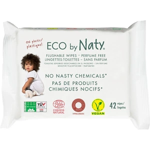 View product details for the Eco by Naty Unscented Flushable Wipes - Pack of 42