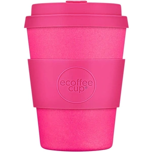 View product details for the Ecoffee Reusable Bamboo Coffee Cup 12oz (350ml) - Pink'd