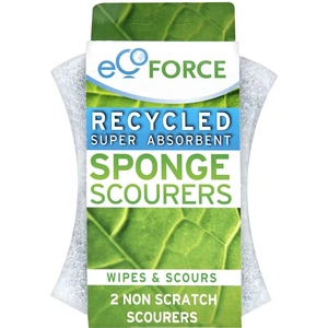 View product details for the EcoForce Recycled Sponge Scourers - Non Scratch 2pk