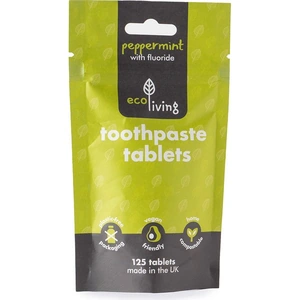 EcoLiving Toothpaste Tablets with Fluoride Bag - 125 Tabs