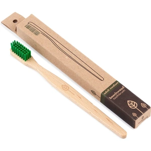 EcoLiving Beech Wood Toothbrush - Medium - Green Bristles