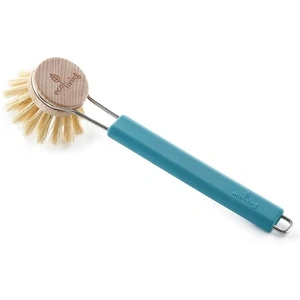 View product details for the EcoLiving Dish Brush With Replaceable Plant Bristle Head, Blue