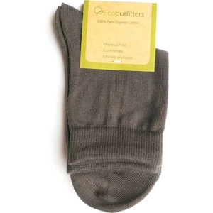 Ecooutfitters Organic Cotton School Ankle Socks - Grey