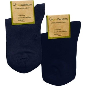 Ecooutfitters Organic Cotton Navy Ankle Socks - Adult sizes