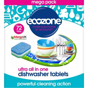 Ecozone Ultra All-In-One Dishwasher Tablets - 72 tabs