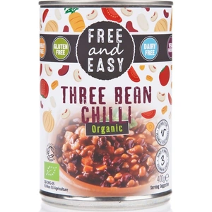 Free & Easy Three Bean Chilli - 400g