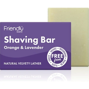 Friendly Soap Natural Shaving Soap Bar - Orange & Lavender - 95g