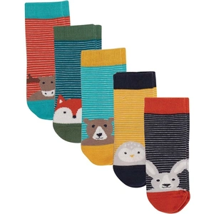Frugi Animal Finlay Socks - Pack of 5