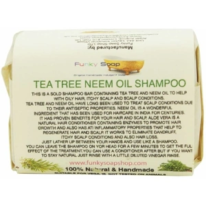 View product details for the Tea Tree & Neem Shampoo Bar - Funky Soap, 65g