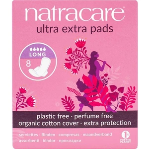 View product details for the Natracare Organic Cotton Ultra Extra Pads - Long with Wings - Pack Of 8