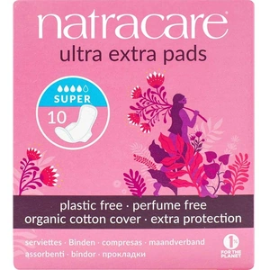 View product details for the Natracare Organic Cotton Ultra Extra Pads - Super with Wings - Pack of 10