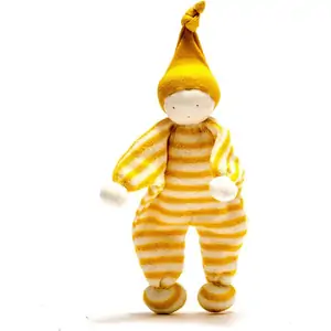 Natural Collection Select Fair Trade Organic Baby Comforter - Yellow Stripe