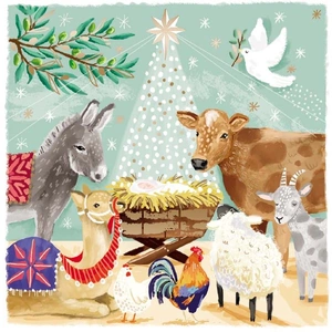 View product details for the Nativity in the Stable Charity Christmas Cards - Pack of 10
