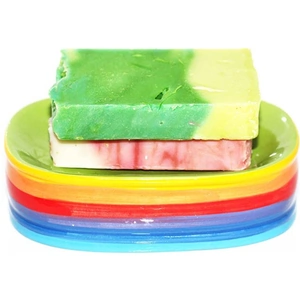 Rainbow Life Soap Dish Rainbow Ceramic
