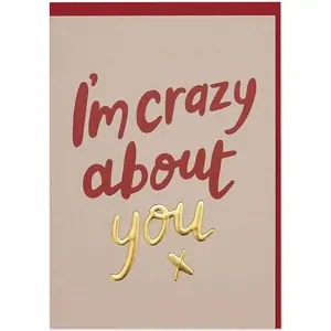 Raspberry Blossom I'm Crazy About You Greetings Card