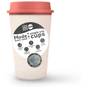 View product details for the Circular NOW Cup 12oz (340ml), Cream & Caught Out Coral