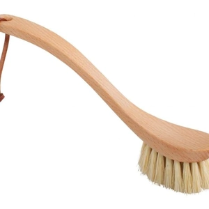 View product details for the Redecker Wooden Dish Brush with Curved Handle