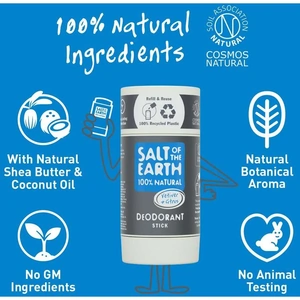 Salt of The Earth Natural Deodorant Stick (Refillable) - Vetiver & Citrus