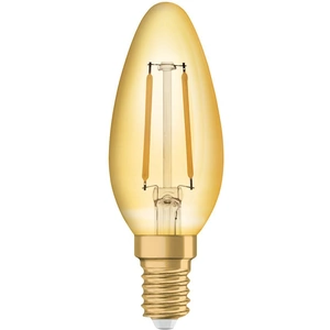 Savemoneycutcarbon Ledvance Vintage 1906 LED Filament Candle E14 2.5W 2400K | Gold