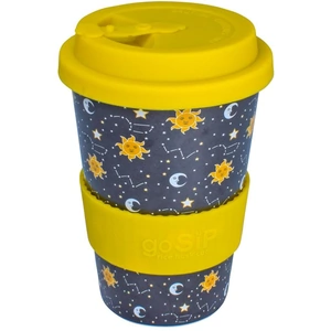View product details for the GoSIP Biodegradable Rice Husk Coffee Cup 14oz (400ml) - Sun Moon Stars
