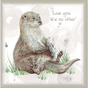 View product details for the Greetings Card by Shared Earth - Love You Like No Otter