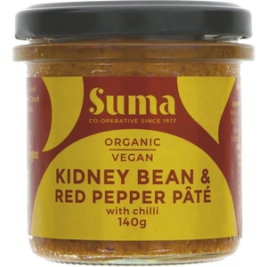 Suma Wholefoods Suma Organic Kidney Bean & Red Pepper Pate - 140g