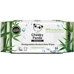 View product details for the The Cheeky Panda Biodegradable Bamboo Baby Wipes - 64 Wipes