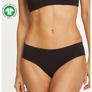 View product details for the Leah Organic Cotton Bikini Briefs by Thought - Black, L