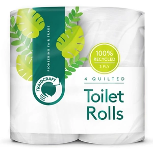 View product details for the Traidcraft Recycled Toilet Roll - Pack of 4