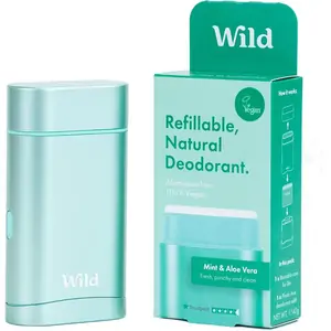 Wild Men's Aqua Case and Mint & Aloe Vera Deodorant Starter Pack - 40g